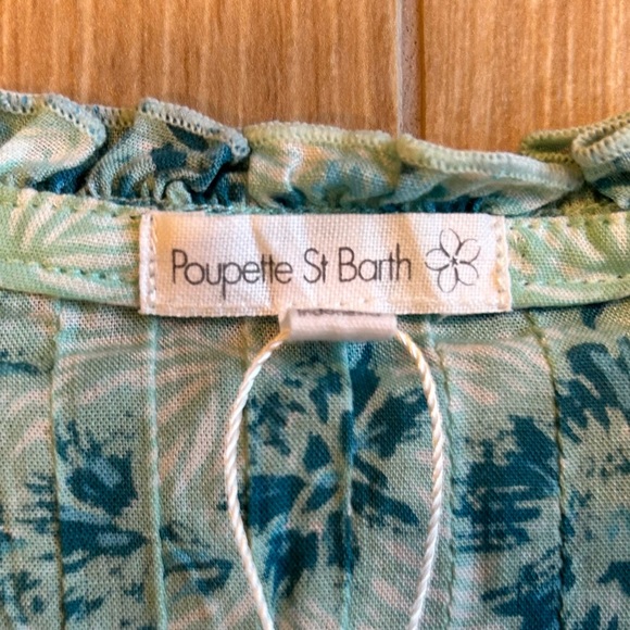 NEW with Tags!  Poupette St. Barth Ilona Mini Dress in  Aqua Grasse Sz. S - Picture 4 of 9